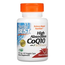 닥터스베스트 코엔자임Q10 임신준비코 큐텐 코엠자이 CoQ10 조효소 400mg 60캡슐, 기본