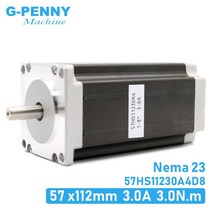 nema23 스테퍼 모터 57x112mm 4-리드 3a 3n.mnema 23 모터 112mm 428oz-in cnc 조각 밀링 머신용 3d 프린터용, 8mm