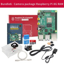 데모보드 악세사리 싱글모드 개발 최신 라즈베리 파이 4 모델 B GB RAM 1.2 버전 BCM2711 쿼드 코어 Cortex, 한개옵션1, 06 bundle6