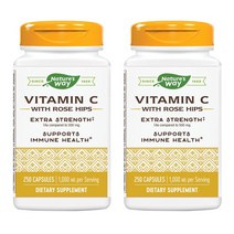 네이쳐스웨이 비타민 C-1000 로즈힙 캡슐, 2개, 250개입, 250정