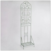 야외 정원 스텐드 철제 파티션 화분받침대 가림막 식물 지지대, 키높이 도톰한 그린