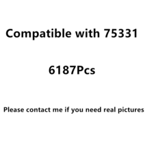 RC 조명 5331 포함 면도날 크레스트 빌딩 블록 조립 호환 6187PCs, 03 With Rc Lights