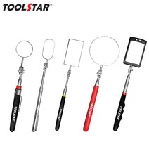 툴스타 점검경 반사경 LED 라이트 반사경 미러 점검용 사각 거울 검사경 안테나 각도조절, TS-IM31LM(LED)
