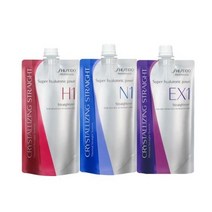 시세이도 스트레이트 크리스탈라이징 매직약 H N EX 400g +2제 400g, N(손상 가는모발용), 에멀젼(액상)산화제