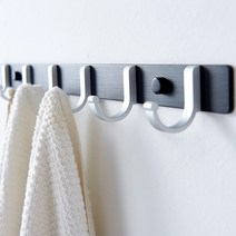 아트프레임 심플 벽옷걸이 인테리어 후크, 1개, 6단