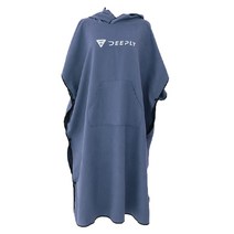 [디플리 Deeply] 다이빙 판초 타월, 그레이블루, 1개