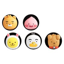 카카오프렌즈 다용도 걸이 차량용 마스크걸이 소지품 정리 후크 악세서리, 라이언 4p