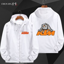 KTM MOTOGP 바이크 캐주얼 바람막이 자켓 라이더자켓, 재킷 - 화이트 - (8)