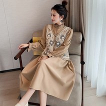 임부 스커트 봄 가을 패션 베스트 이너 원피스 투피스