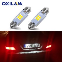 벤츠부품 벤츠라이트 Canbus-오류 없음 꽃줄 36mm C5W LED 번호판 조명 메르세데스 벤츠 W210 W211 W203 W, 한개옵션1, 01 6000k