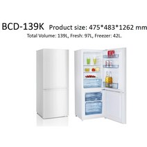 캠핑카 냉장고 12V 24V DC 냉장 냉동 카라반 트레일러 개조 대용량 냉동고, 138L 이중 도어 실버 그레이   475x483x12