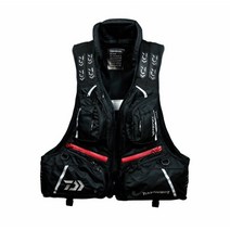 일본 다이와 DAIWA 바다 낚시 구명 조끼 낚시 선상 갯바위 안전 루어 통기성 전문 다기능, 블랙