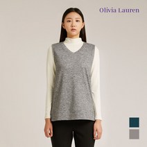 [올리비아로렌] 브이넥 저지 베스트_VOBANWW9281