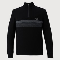 인디안 [22년 겨울 최저가] 고급 울혼방 방풍안감 배색 반집업 니트 MIBBHXW9511NBC