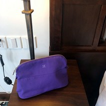 [비비애르] 에르 자수 파우치 H자수 에이치 캔버스 화장품 데일리 여행용 S M L 복수구매