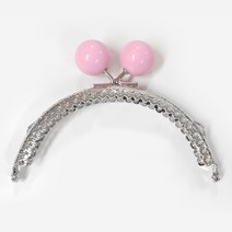 털실나라 구슬 프레임 10.5cm .손뜨개.인형가방뜨기최고, 연분홍