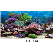 물속여울 3D 입체 백스크린 50*120cm 고화질 스티커 형식의 접착 시트지 수족관 배경 종이 벽지 벽화 어항 배경 그림 시트지 수족관 장식 물고기 탱크 스티커, HD034
