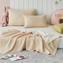 [모던하우스 인천점] 순면 4중직 거즈 낮잠이불 겸 블랑켓 90*130 베이지체크 ICCZ2423010IC