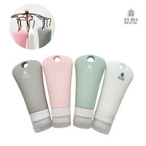 [60ml/90ml] 수영장 실리콘 공병 여행용 휴대용 샴푸 로션 화장품 소분 튜브 용기, 38ml 세트, 1개