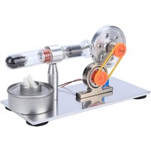 Stirling Engine Model Physics Science Single Cylinder Sterling Engine for Home, 한개옵션0