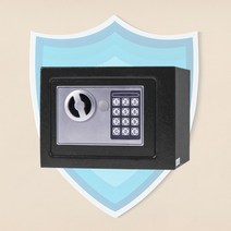 웰핑 이중도난방지 정밀작업 스마트금고 디지털금고 저금통 소형금고 세이프티박스, 그레이