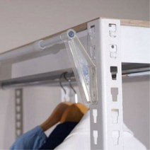 스피드랙 정면커튼봉세트(커튼미포함), 단품