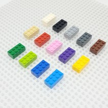 요고요 레고 호환 부품 커스텀 벌크 브릭 블럭 타일 플레이트 100G 소포장 패키지, [브릭 2 x 4] 핑크 100G