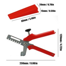 정확한 클립 및 웨지 바닥 벽 플랫 레벨러 PVC 스페이서 건설 도구 타일링 설치용 펜치, 한개옵션0