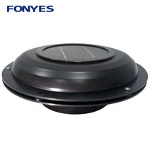 정화조 환풍기 트럭 보트 RV 캐러밴용 태양열 환기 팬 환풍기 홈 배기 팬 그린 하우스 공기 추출기, 검은색