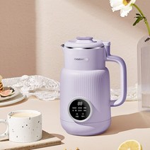 두유 죽 제조기 기계 600ml 신선한 주스 블렌더 믹서 메이커 과일 추출기 다기능 벽 차단 220V, [01] 600ml purple, [02] UK, [01] 220-240V