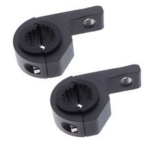 LED 라이트 바 장착 브래킷 키트 알루미늄 수평 튜브 클램프 지붕 롤 케이지 홀더 1.18 인치 30mm 검정색 2, 한개옵션0