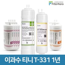 청호나이스 이과수 얼음정수기 티니 T-331 1년 세트 정수기 프리미엄 필터 호환, 1년세트 (4+2+1+2=9개)