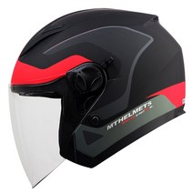 MT 헬멧 BOULEVARD CROSSROAD BLACK/RED, XL