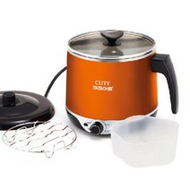 키친아트 스텐 전기냄비 만두찜 라면포트 1.8L 라면끓이는기계 선물