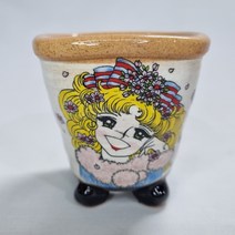 일사도예 수제화분 CS-14-BV2 캔디화분(직경 8cm) 고고화분