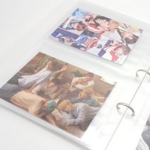 무지 포토카드 포카 인생네컷 앨범 바인더 스티커 티켓북 속지 10장, 무지 포토카드 바인더 속지 10장 ( 8칸 )