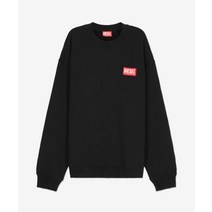 DIESEL 남성 로고 맨투맨 블랙 A115910ILAC9XX LOGO SWEATSHIRT 212491