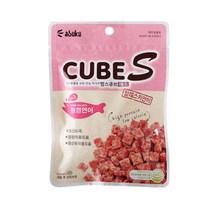 아스쿠 맘스큐브 강아지간식 60g, 1개, 연어 S