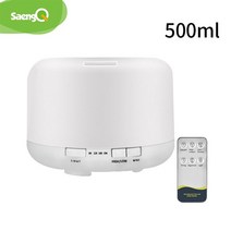 초음파 가습기 미스트 메이커 saengq 전기 아로마 디퓨저 300ml 500ml 쿨, 흰색 500ml, 협력사, 영국