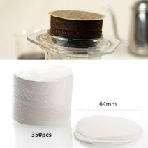 에어로프레스 프렌치프레소 컴프레소 스탠리드리퍼350 개 커피 필터 종이 64mm 메이커 교체 전문 에어로프, 한개옵션0
