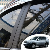 슈퍼 렉스턴 B/C필러 포스트 마스크 데칼 스티커 자동차 기둥 몰딩 카본 무광 시트지, 카본 오렌지