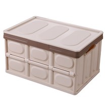할메이드 접이식 리빙박스 폴딩박스 대(56L), 베이지