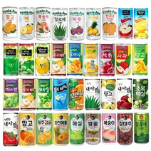 과즙음료 과일주스 캔음료수 작은캔 미니캔 업소용 도매용 프레주 웅진 썬키스트 참맑은 175ml 180ml 30캔 중 택1, 28) 웅진 내사랑토마토 180ml 30캔