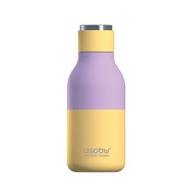 아소부 스텐 진공 보온보냉 텀블러 460ML 어반 파스텔, 파스텔 옐로우