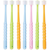 아트박스/베이비피아 예꼬맘 360도 유아칫솔 7개세트 유아 어린이 미세모 칫솔 치석 치태 잇몸관리, 옵션선택:유아용칫솔 7개 [색상랜덤]