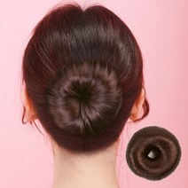 똥머리가발 한복올림머리 부분가발 올림머리, 블랙(a)