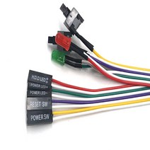 LED 컴퓨터 리셋스위치 PC 파워 전원케이블 보드 연결, 본상품선택