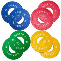 엘리코 원판 중량 Skewcool 올림픽 분수 플레이트 8개 마이크로 웨이트 플레이트 세트 0.25lb 0.5lb 0.75lb 1lb 근력 훈련용 올림픽 바벨용 변경 플레이트