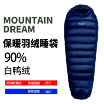 구스침낭 거위털 침낭 경량 동계 구스 캠핑용, 2500g 오리털 색상 비고