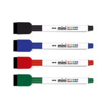 자바 지우개 미니보드마카 낱개 흑청적녹, 블랙